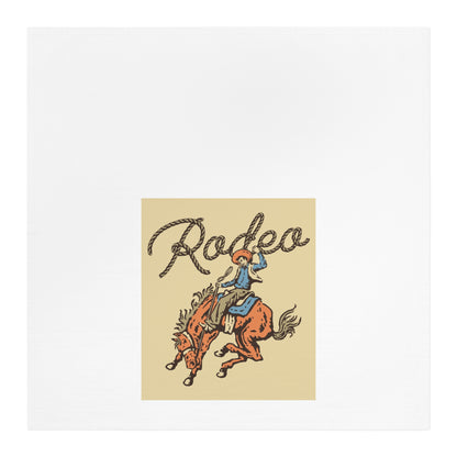 Vintage Rodeo -Themed Cotton Tea Towel for Rodeo Life Lovers