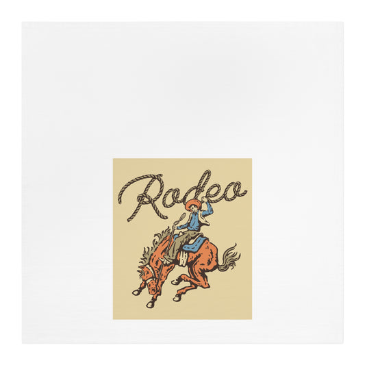 Vintage Rodeo -Themed Cotton Tea Towel for Rodeo Life Lovers