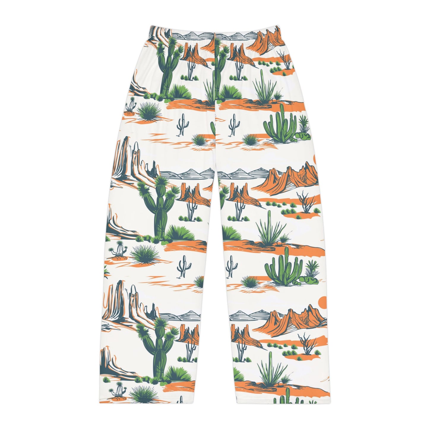 Desertscape Men’s Pajama Pants — Southwestern Cactus & Mesa Lounge Sleepwear