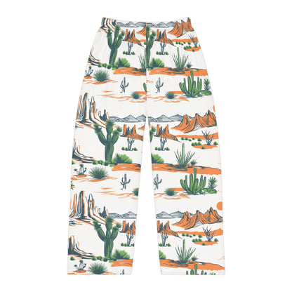 Desertscape Men’s Pajama Pants — Southwestern Cactus & Mesa Lounge Sleepwear