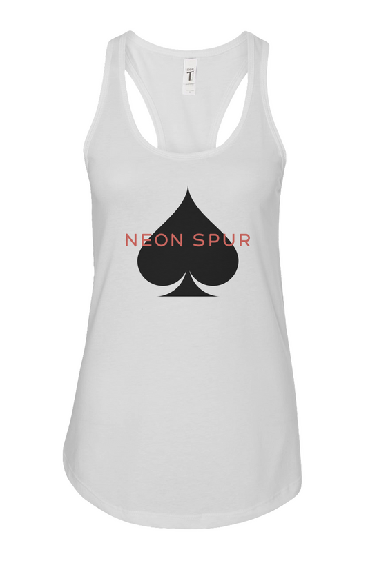 Neon Spur Logo Spade Racerback Tank Top