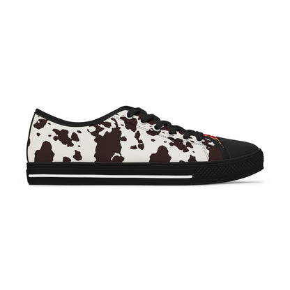 Touch of Aztec Stylish Women's Cow Print Sneakers | Trendy Footwear for Casual Outings, Gifts, Everyday Wear, Fashion Statement