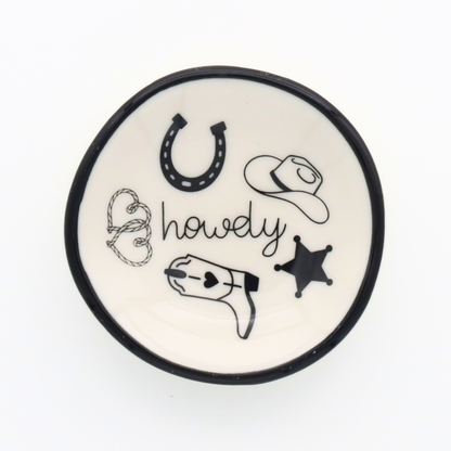 Western Howdy Ring Dish