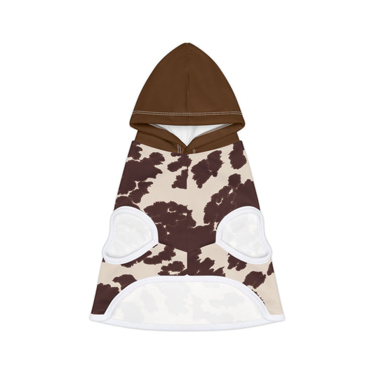 Cow Print Pet Hoodie, Cozy Dog Hoodie, Cute Pet Apparel, Stylish Dog Sweater, Dog Fashion for All Occasions