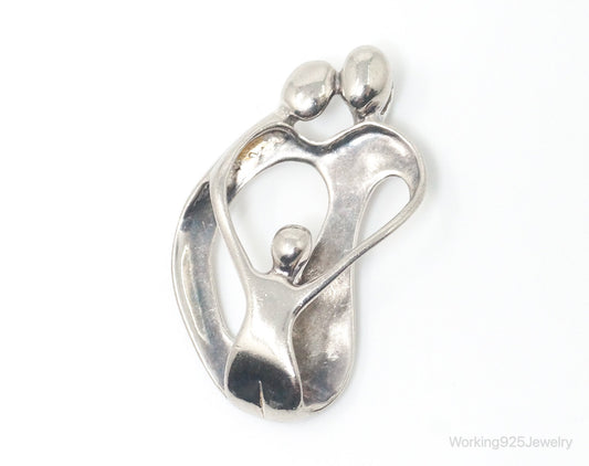 Vintage Native American Carolyn Pollack Relios Family Sterling Silver Pendant