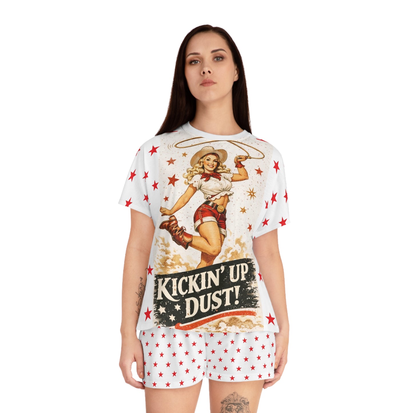 Kickin' Up Dust! Women's Star Print Pajama Set