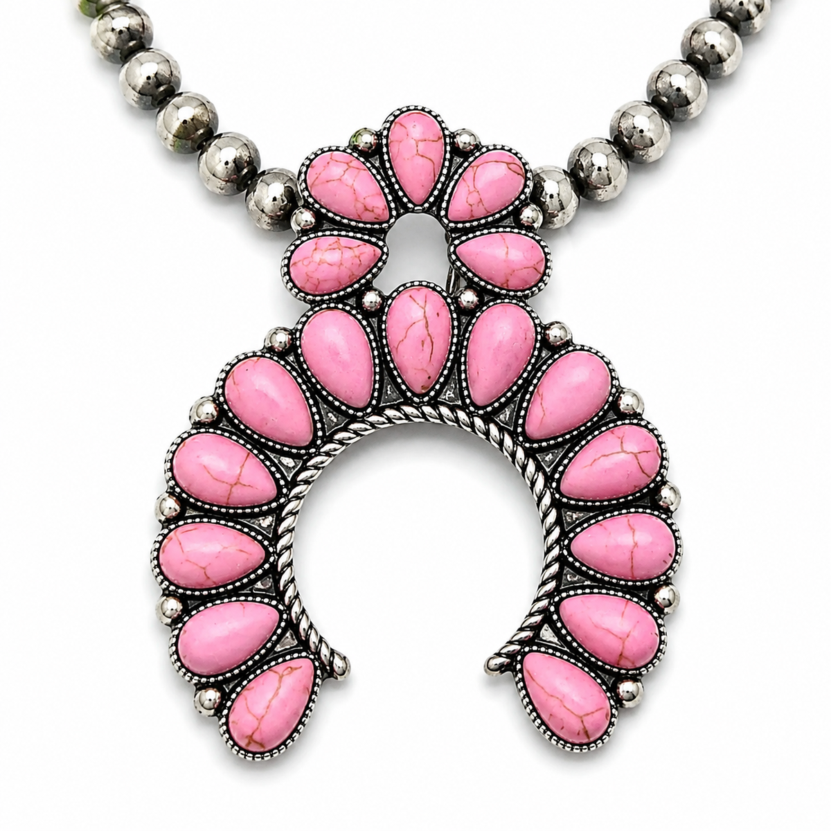 Gem Illusions Blush Naja Statement Necklace