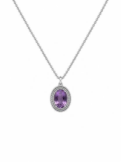 Lavender Radiance Pendant Necklace