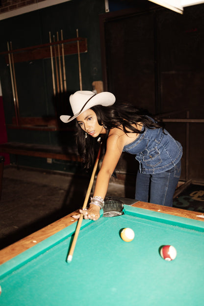 The Donna Denim Top