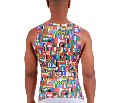 Insta Slim Big and Tall Flag Activewear Muscle Tank 5MAT001BT