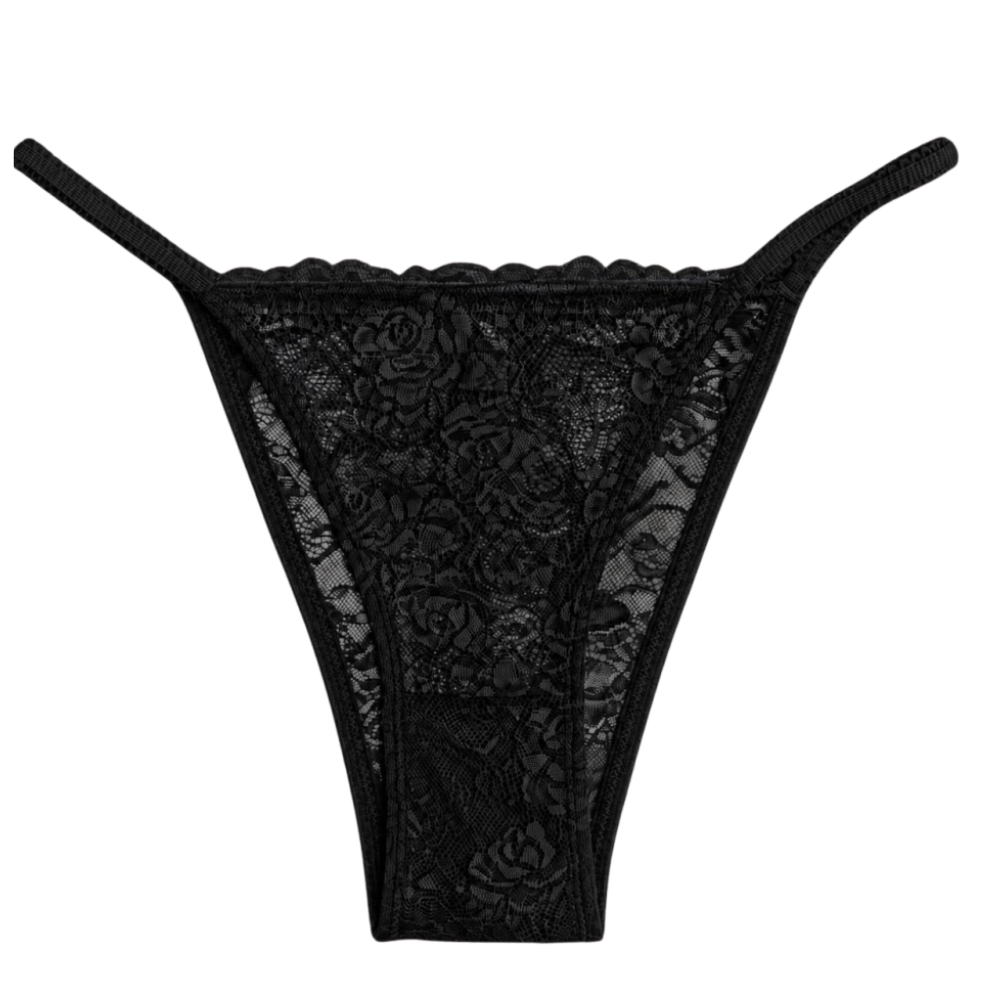 Lace Cheeky with Picot Elastic Sides, XS-XL
