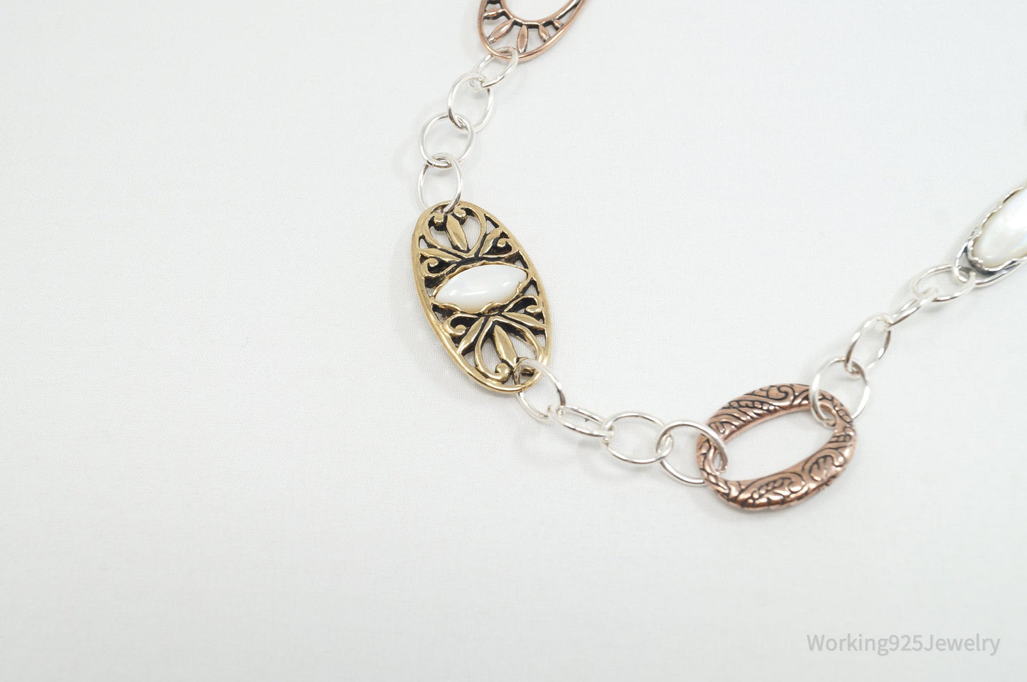 Vintage Designer Carolyn Pollack Relios Collection Sterling Silver Necklace