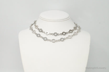 Rare Vintage Norwegian Modernist David Andersen Sterling Silver Necklace