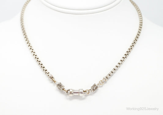 Designer Michael Dawkins 14K Gold Granulated Sterling Silver Necklace