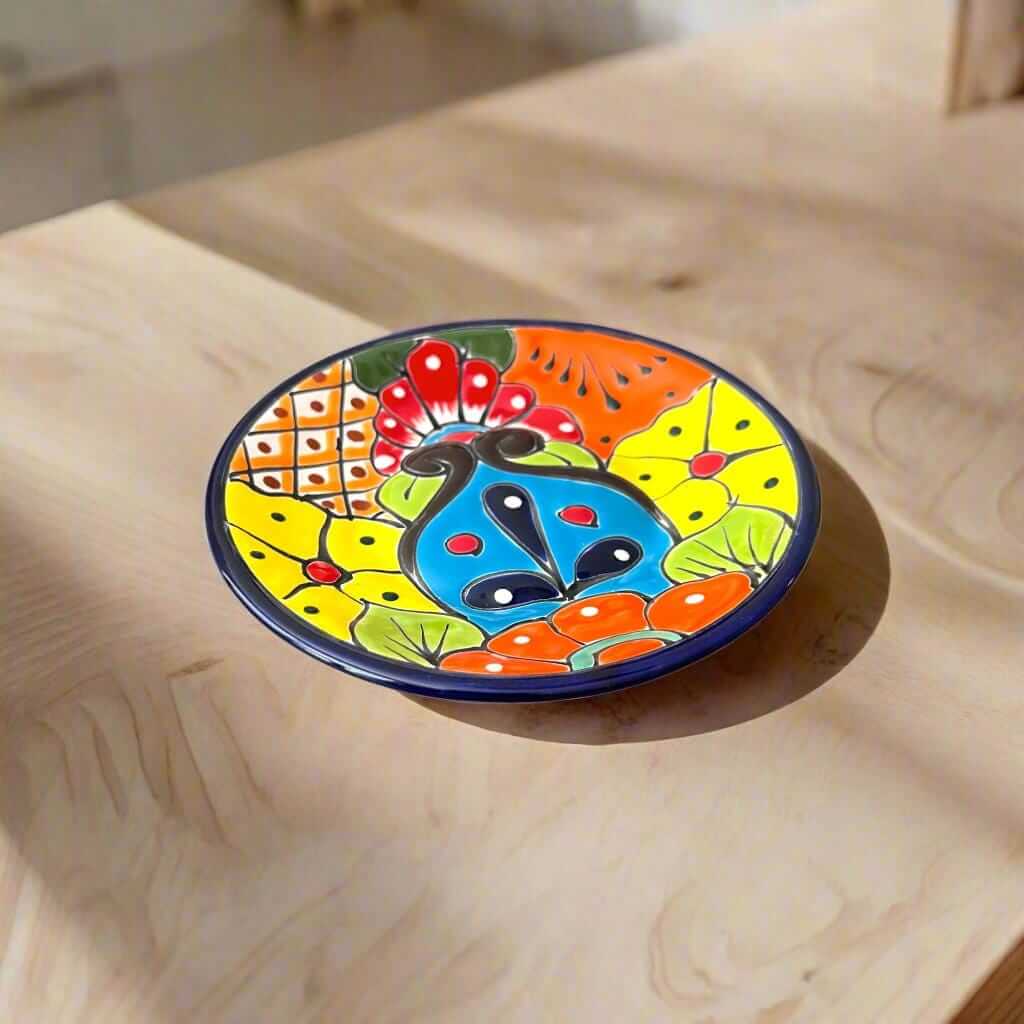 6" Talavera Dinner Plate | Colorful Mexican Dinnerware