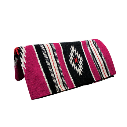 Handwoven Navajo-Inspired Acrylic Western Horse Saddle Blanket – 32" x 64", Southwest Aztec Design, Decorative, Great for Riding, Display, or Home Decor