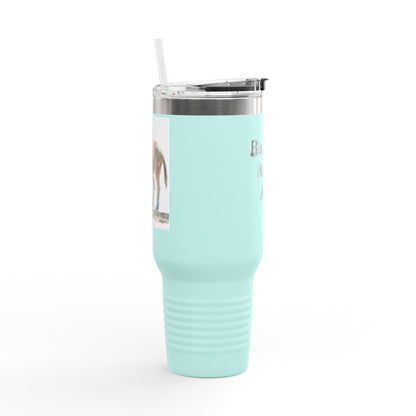 Bless My Happy Donkey Insulated Travel Mug, 40oz