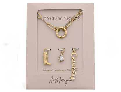 DIY Cowboy Charm Necklace