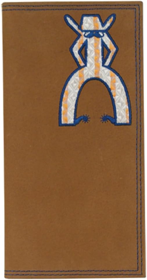 HOOey "Punchy" (Brown/Orange/Blue) - Men's Rodeo Wallet