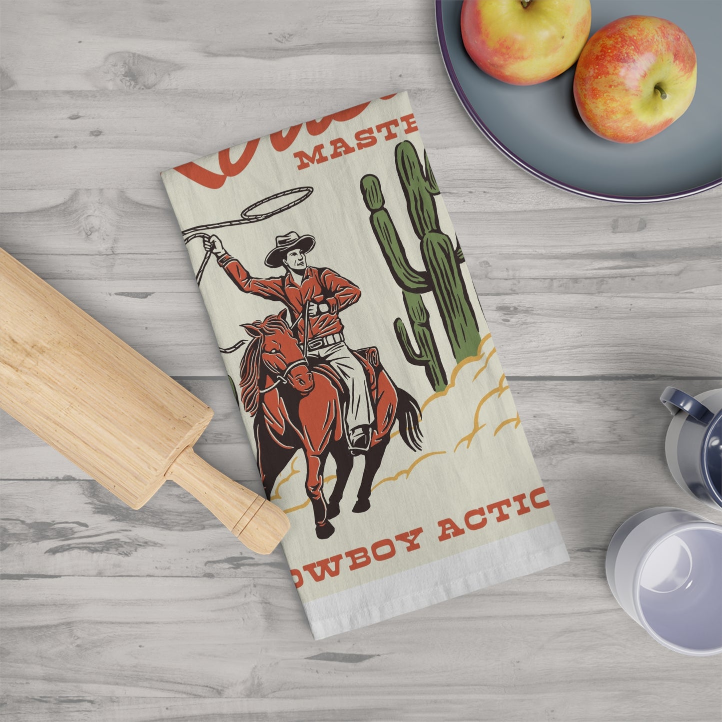 Rodeo Master Tea Towel - Western Kitchen Decor