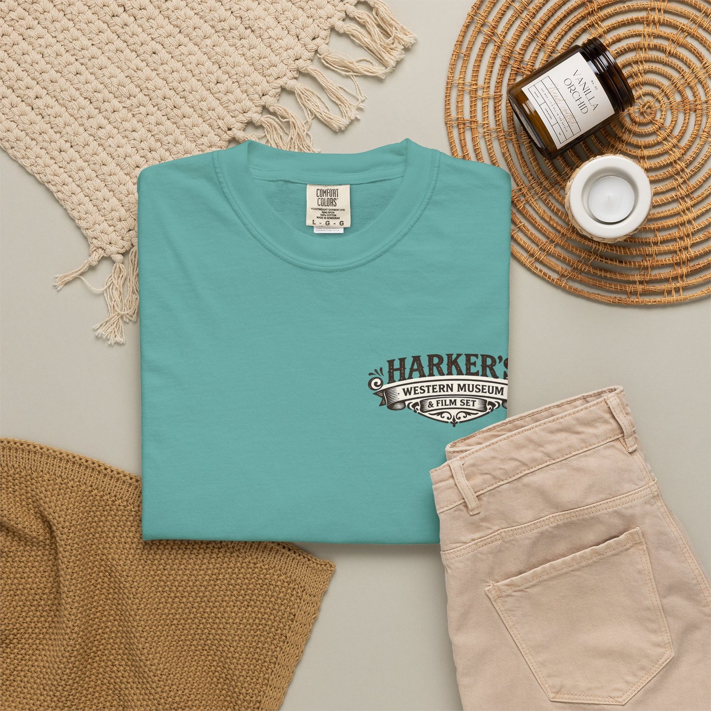 Harker's Gambler Unisex T-Shirt — “Harker’s Old West Lives Here” Vintage Western Tee