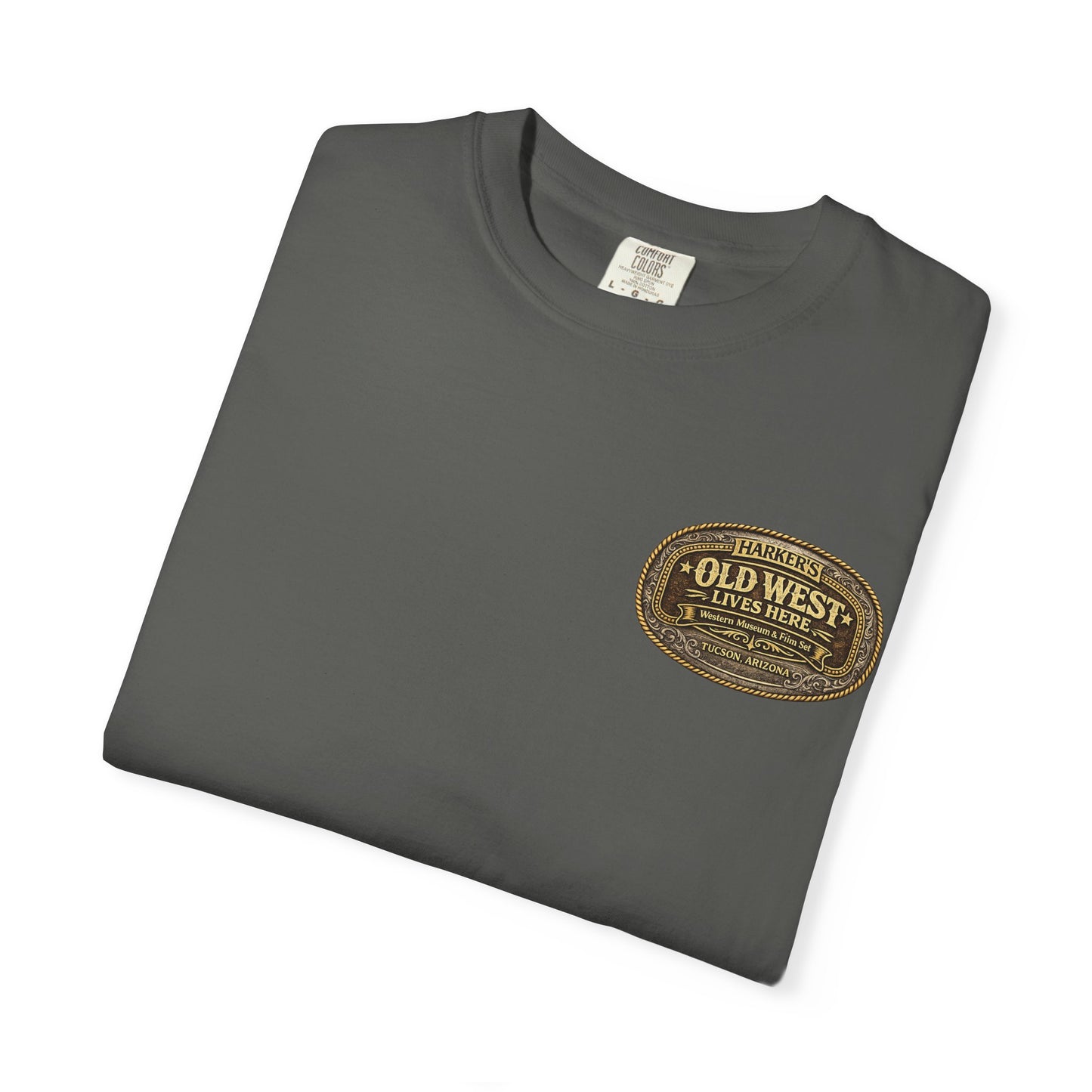 Harker's Old West Lives Here Unisex T-Shirt — Harker’s Tucson Vintage Western Tee