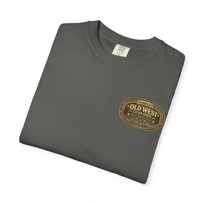 Harker's Old West Lives Here Unisex T-Shirt — Harker’s Tucson Vintage Western Tee