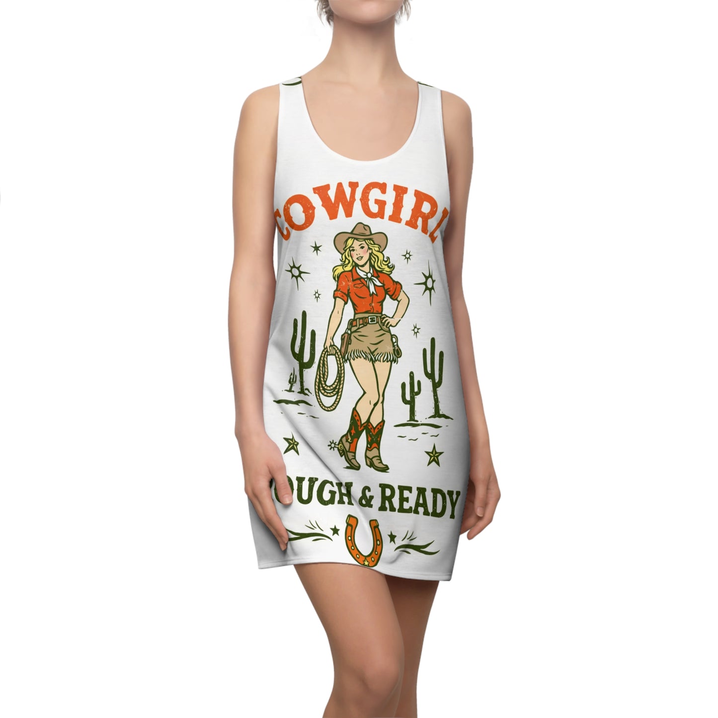 Cowgirl Rough & Ready Racerback Dress — Western Razorback Cover-Up
