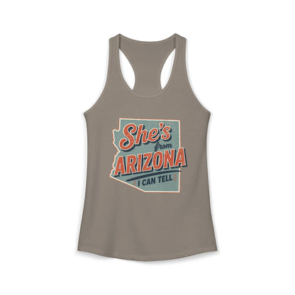 She’s From Arizona - I Can Tell Racerback Tank