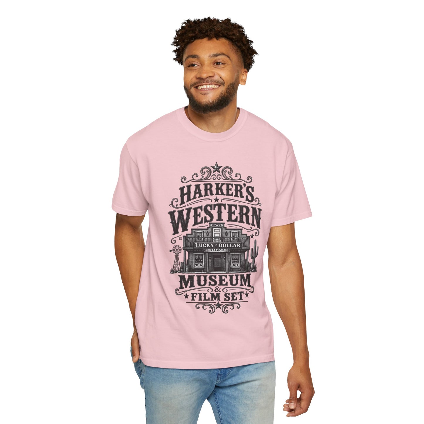 Western Museum T-Shirt — Harker’s Lucky Dollar Film Set Vintage Graphic Tee