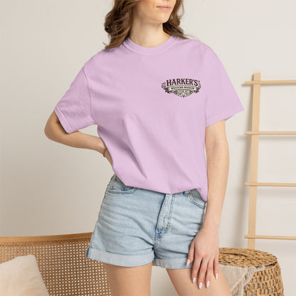 Harker's Gambler Unisex T-Shirt — “Harker’s Old West Lives Here” Vintage Western Tee