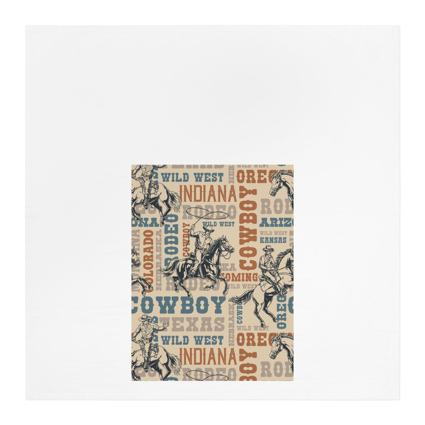 Wild West Cowboy Tea Towel