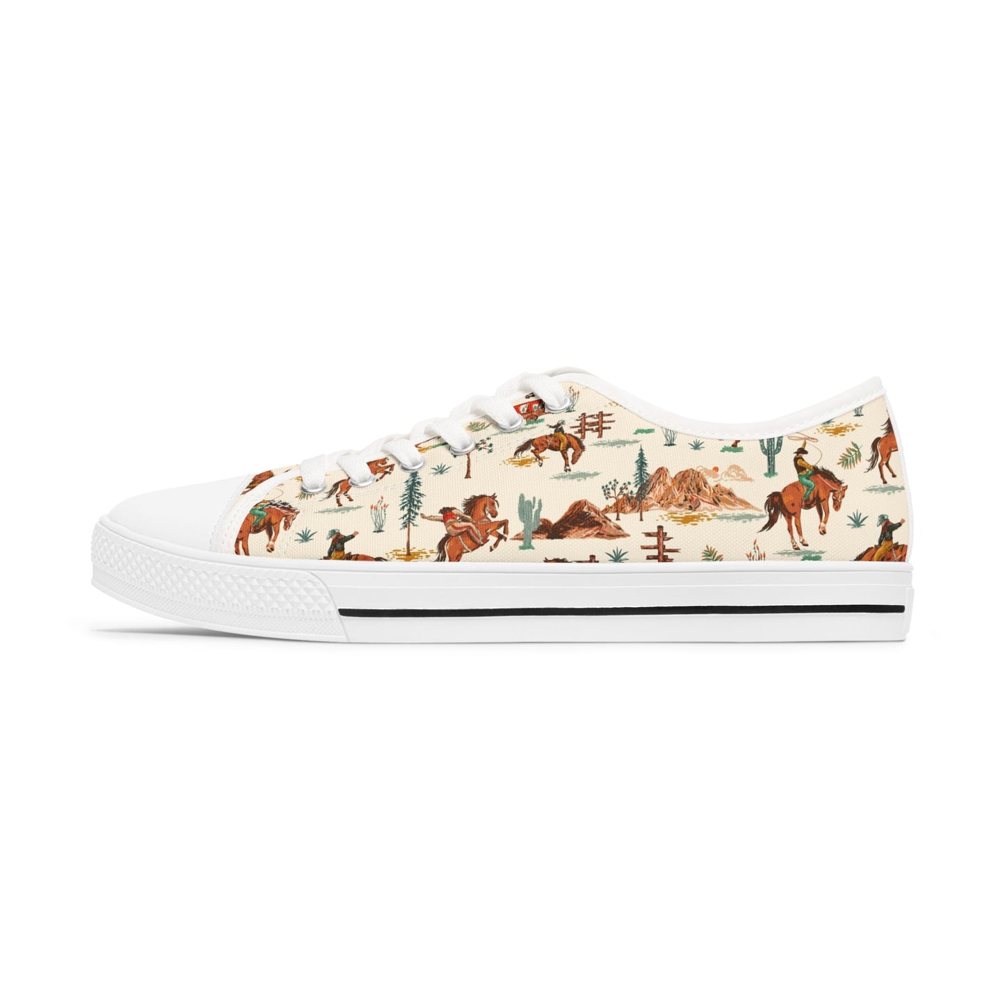 Western Vintage Boho Style Women's Low Top Sneakers, Casual Footwear, Unique Horse Print Shoes, Perfect Gift for Animal Lovers, Everyday Wear, Summer [...]