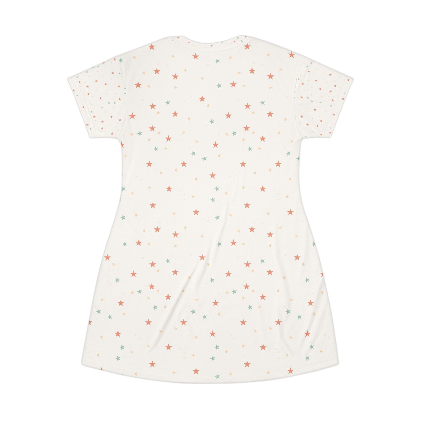 Harker's Old West Lives Here T-Shirt Dress — Retro Cowgirl Stars Graphic