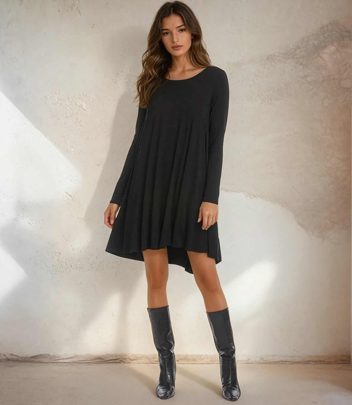 Petite Size Long Sleeve Maggie Dress