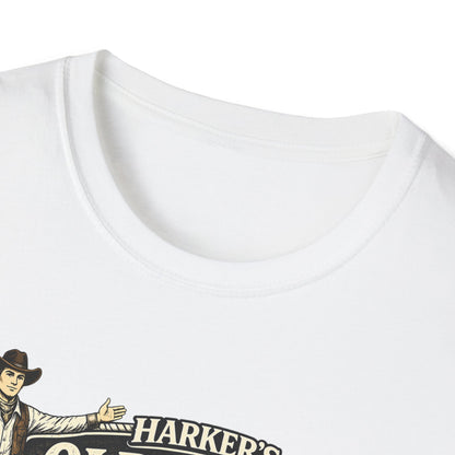 Harker's Old West T-Shirt – “Harker’s Old West Lives Here” Vintage Western Tee