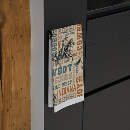 Wild West Cowboy Tea Towel