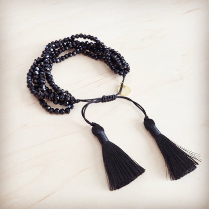**Midnight Tassel Drawstring Bracelet 811m