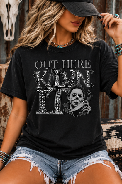 Out Here Killin’ It Halloween Graphic Tee