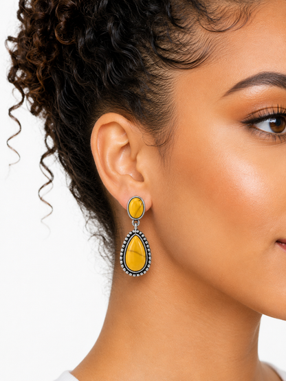 Gem Illusions™ Yellow Mesa Earrings