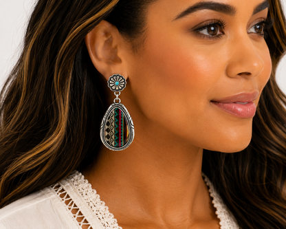 Gem Illusions™ Aztec Harmony Earrings