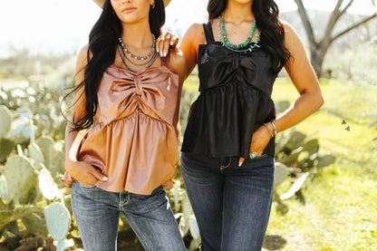 The Rodeo Ribbon Tank * SADDLE