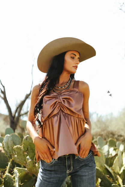 The Rodeo Ribbon Tank * SADDLE