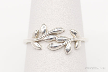 Vintage Designer Boma Vines Wrap Sterling Silver Ring - Size 7.25