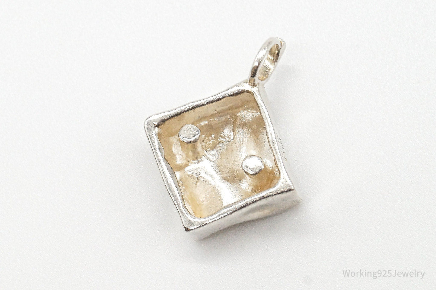 Vintage Galla Modernist Silver Pendant
