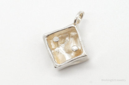 Vintage Galla Modernist Silver Pendant