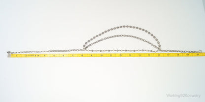 Southwestern Designer Carolyn Pollack Relios Bead Sterling Silver Necklace