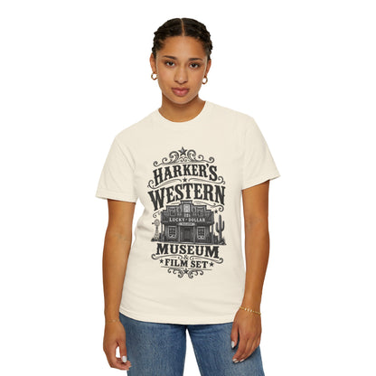 Western Museum T-Shirt — Harker’s Lucky Dollar Film Set Vintage Graphic Tee