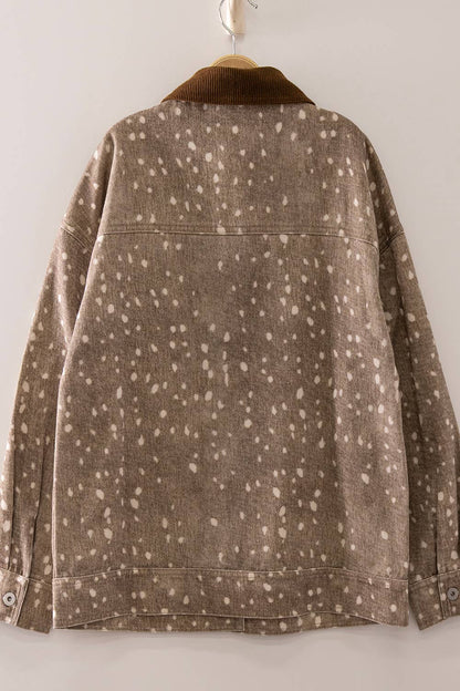 Camo & Bambi Print Western Jacket