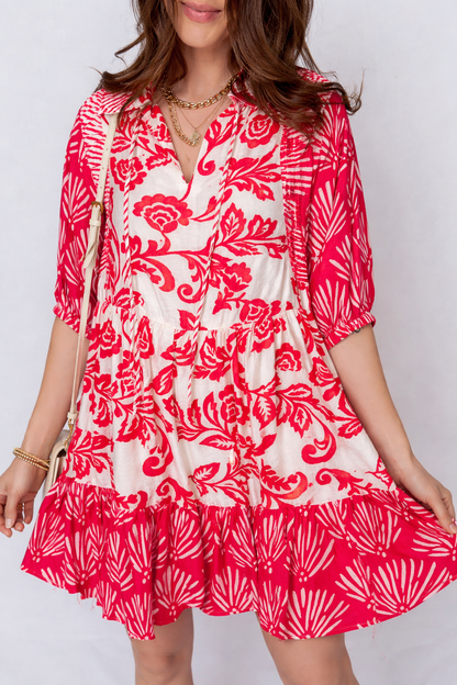 Ariel Loose Flower Mini Dress